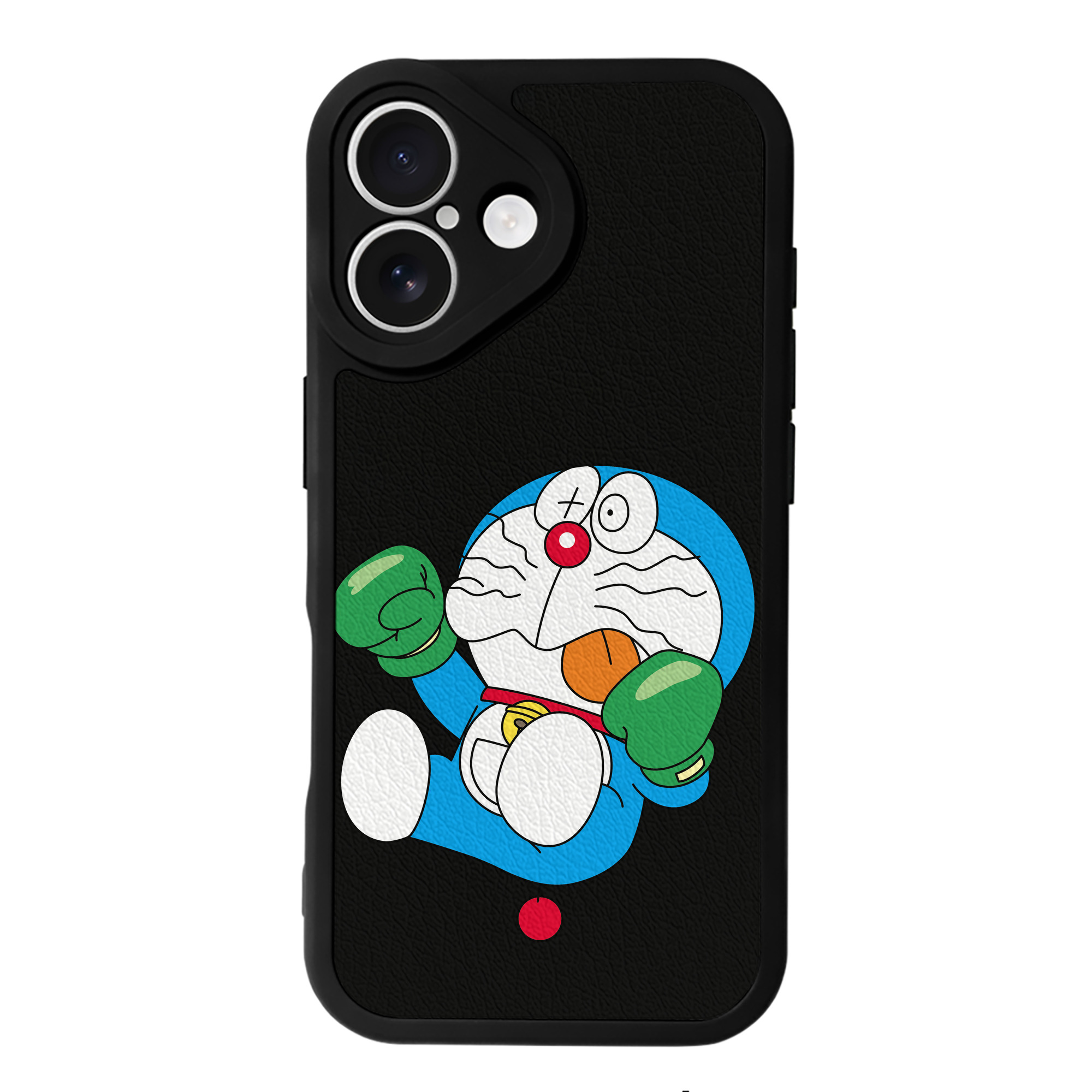 （画像用） ドラえもん Doraemon 【iPhone 16シリーズ対応】シリコンスマホケース（レザー調） 材質：シリコン